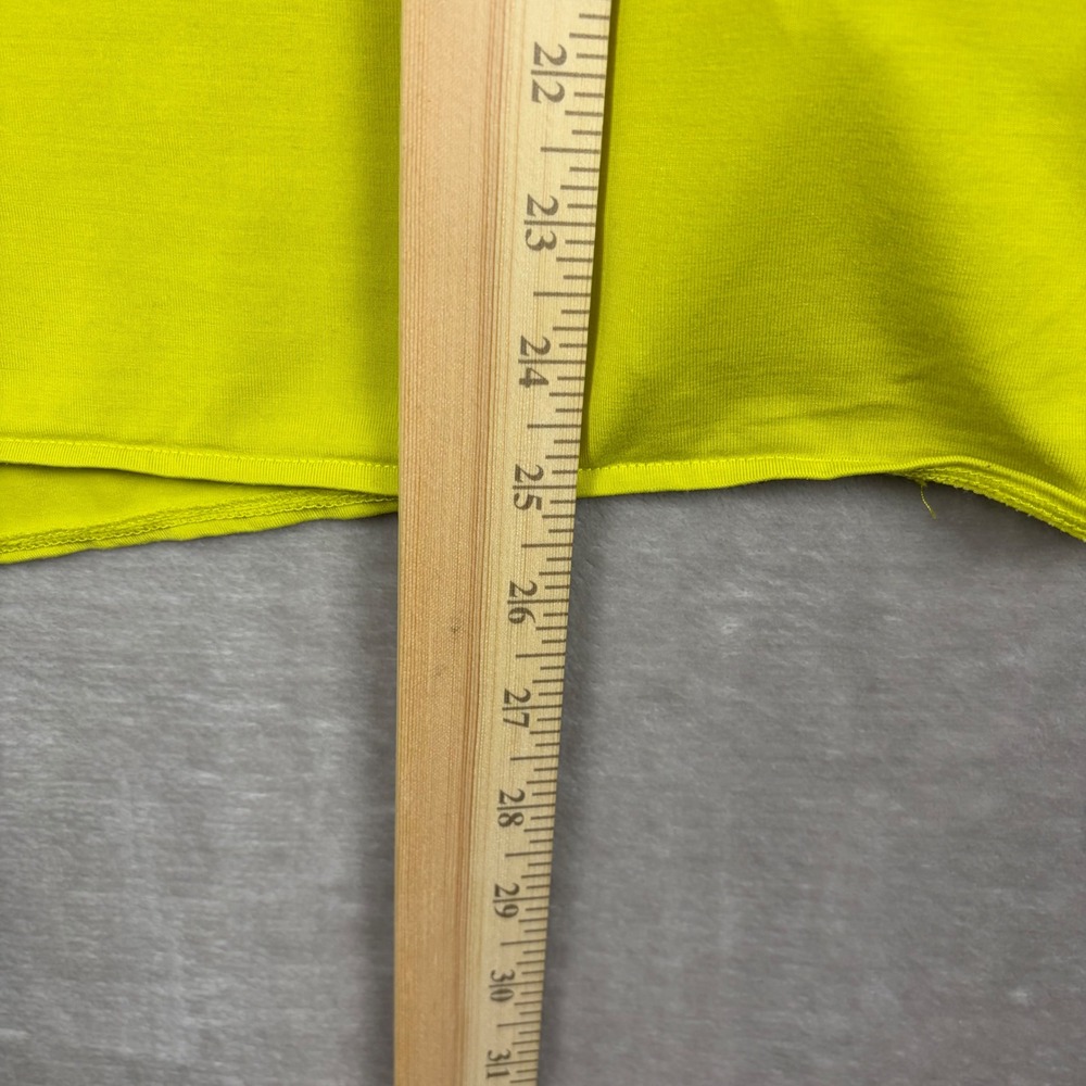 Fabletics Martha Tunic Tank Top S Neon Green Side Tie Asymmetrical Activewear - Picture 5 of 9